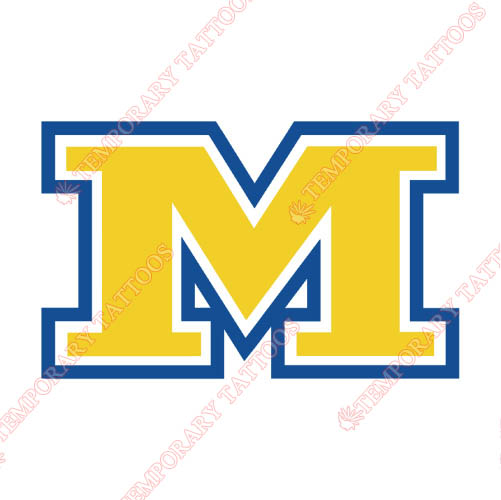 McNeese State Cowboys Customize Temporary Tattoos Stickers NO.5014